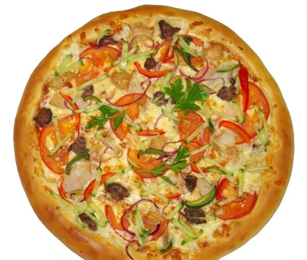 Пицца шашлычная с дымком